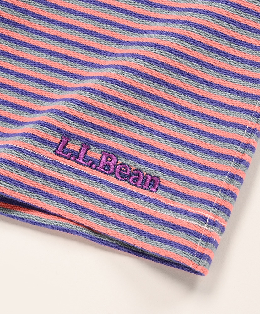 Union Short-Sleeve Striped Tee Coral×Dusty Mint/コーラル×ダスティーミント L(MEN)