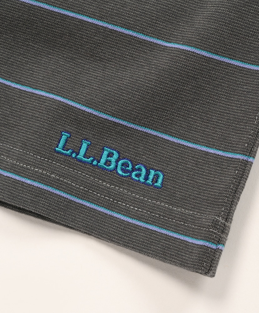 Union Short-Sleeve Striped Tee Charcoal×Periwinkle/チャコール×ペリウィンクル L(MEN)