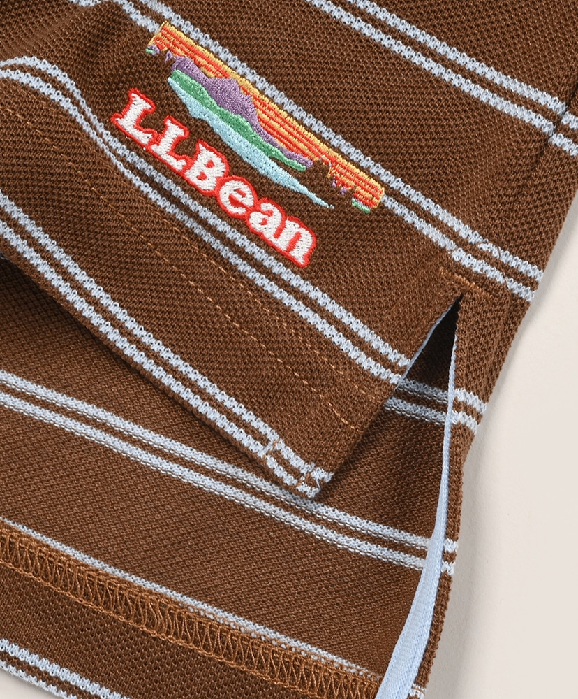 Troy Short-Sleeve Polo Brown×Sax/ブラウン×サックス L(MEN)