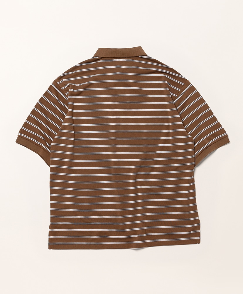 Troy Short-Sleeve Polo Brown×Sax/ブラウン×サックス L(MEN)