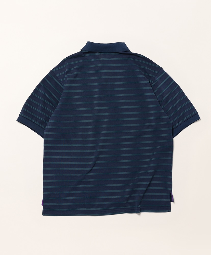 Troy Short-Sleeve Polo Navy×Green/ネイビー×グリーン L(MEN)