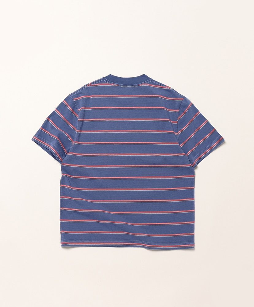 W's Union Short-Sleeve Striped Tee Navy×Red/ネイビー×レッド M(WOMEN)