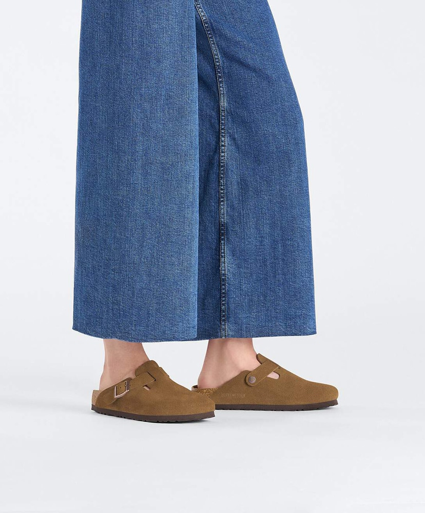 Boston - Suede Leather (Narrow Fit) Mink/ミンク 35