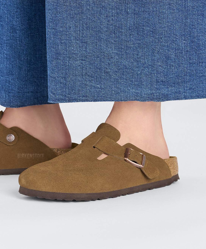 Boston - Suede Leather (Narrow Fit) Mink/ミンク 35
