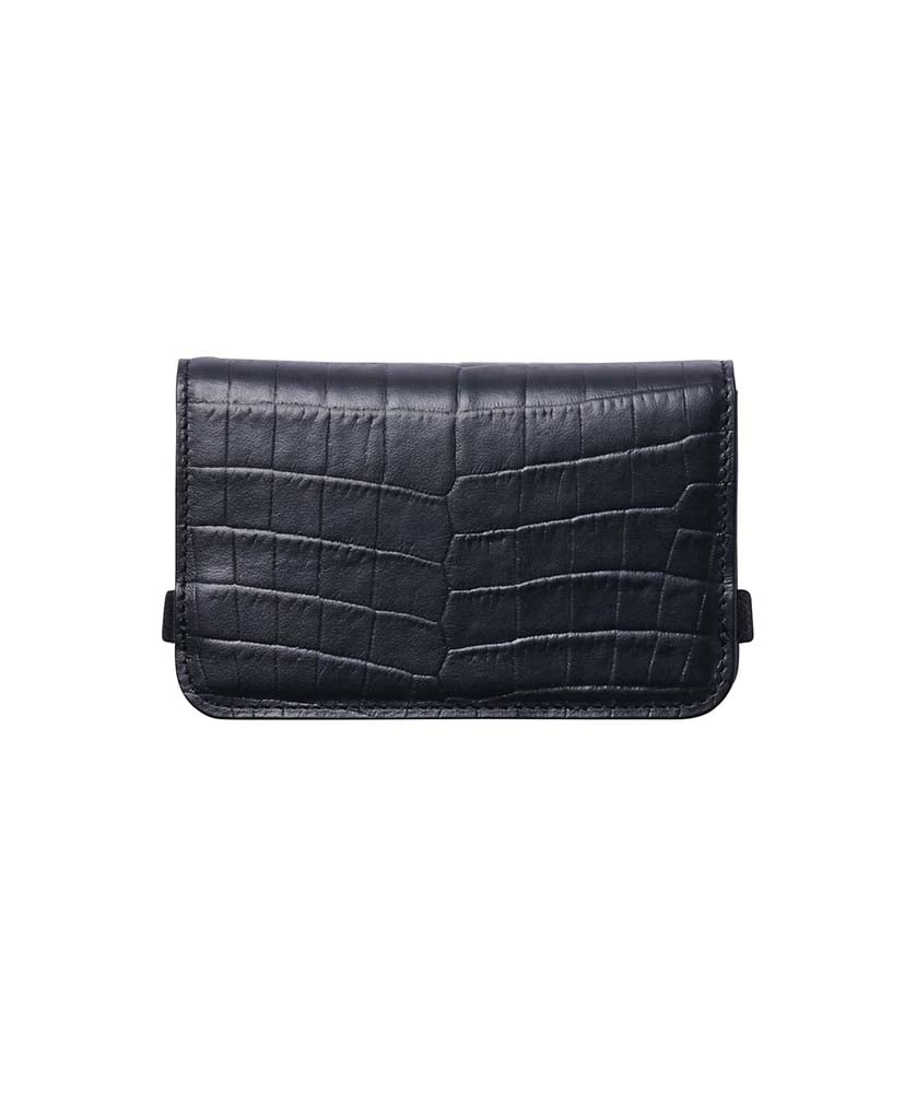 CROCO - CARD CASE Black/ブラック F