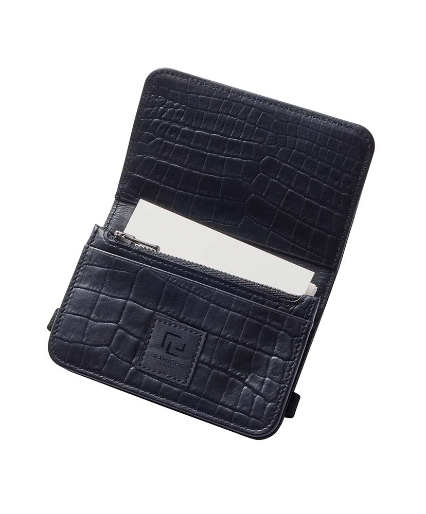 CROCO - CARD CASE Black/ブラック F