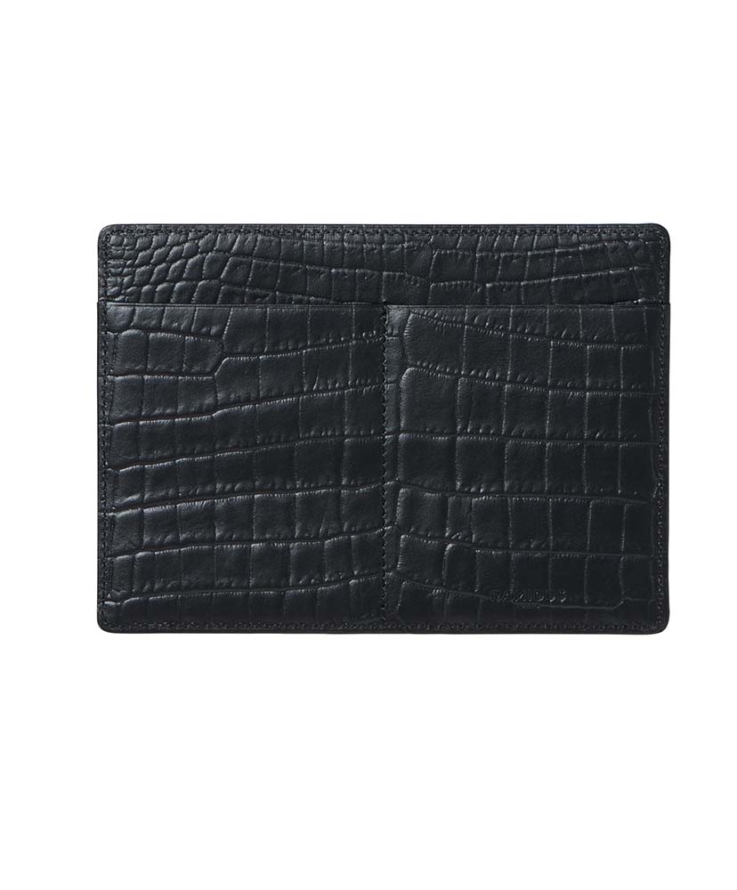 CROCO - PASSPORT CASE Black/ブラック F