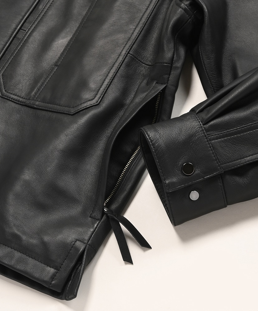 Coverall Shirt - Sheep Skin Black/ブラック 1(MEN)