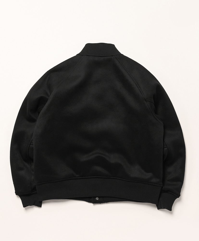 Melton Versity Jacket Black/ブラック L(MEN)