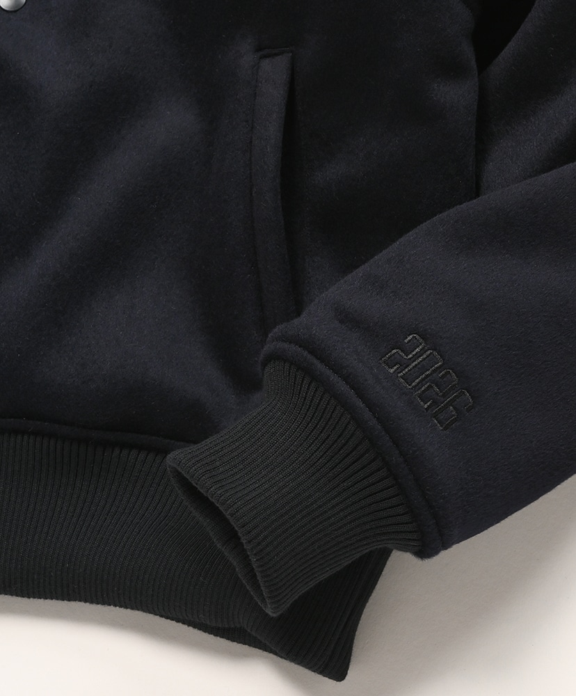 Melton Versity Jacket Navy/ネイビー L(MEN)