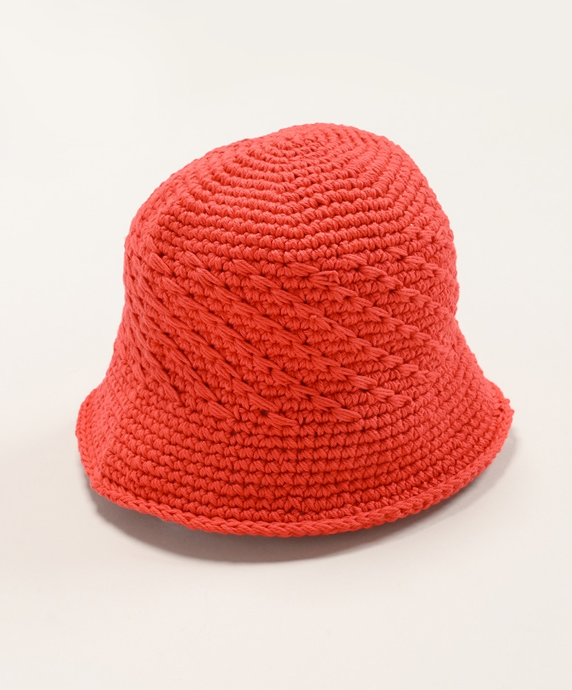 Hand Knitcroche Hat Red/レッド ONE
