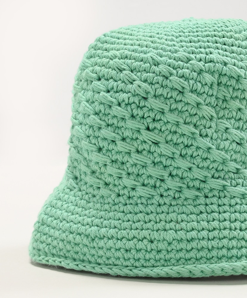 Hand Knitcroche Hat TQ Green/ターコイズグリーン ONE