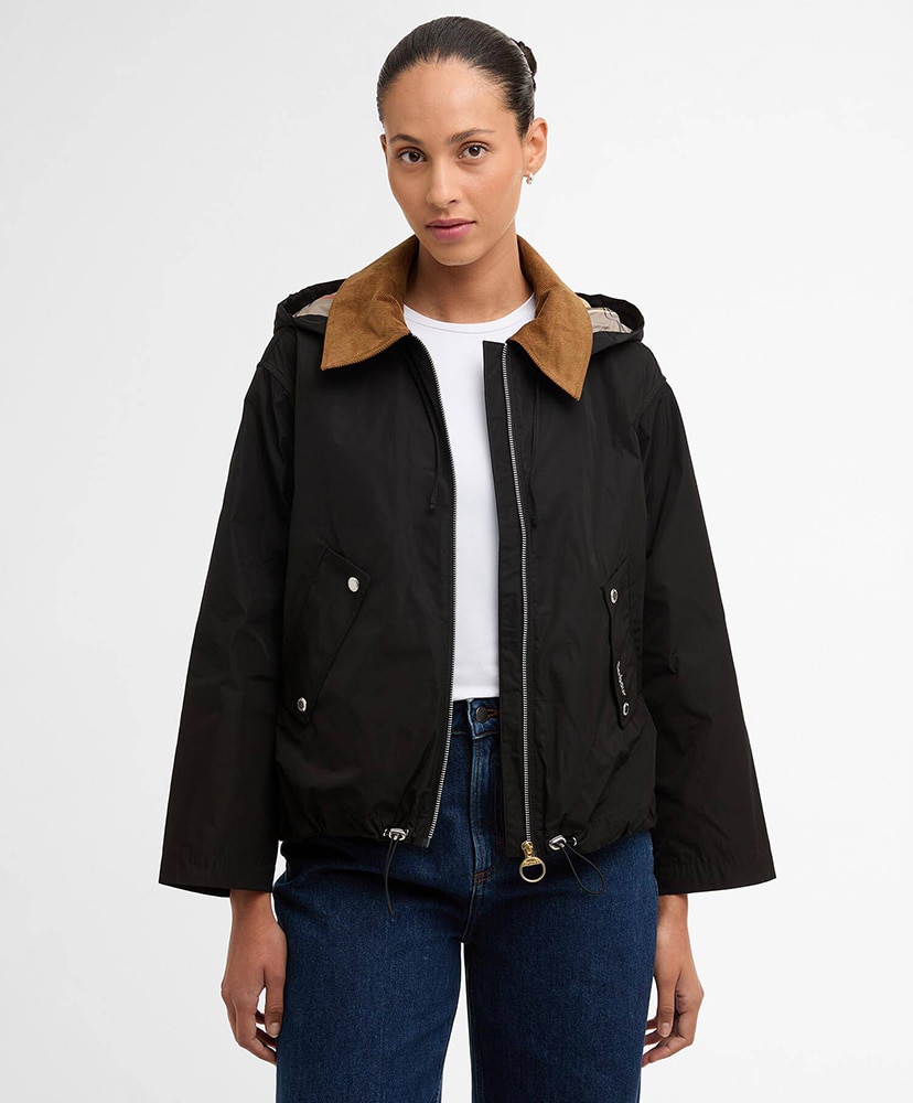 Weaver Showerproof Jacket Black×Dress/BLK 10(WOMEN)