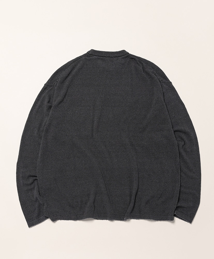 シルクニット長袖クルーネック Charcoal/チャコール 1(MEN)