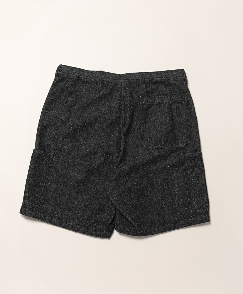 シルクデニムワークショーツ Black/ブラック 2(MEN)