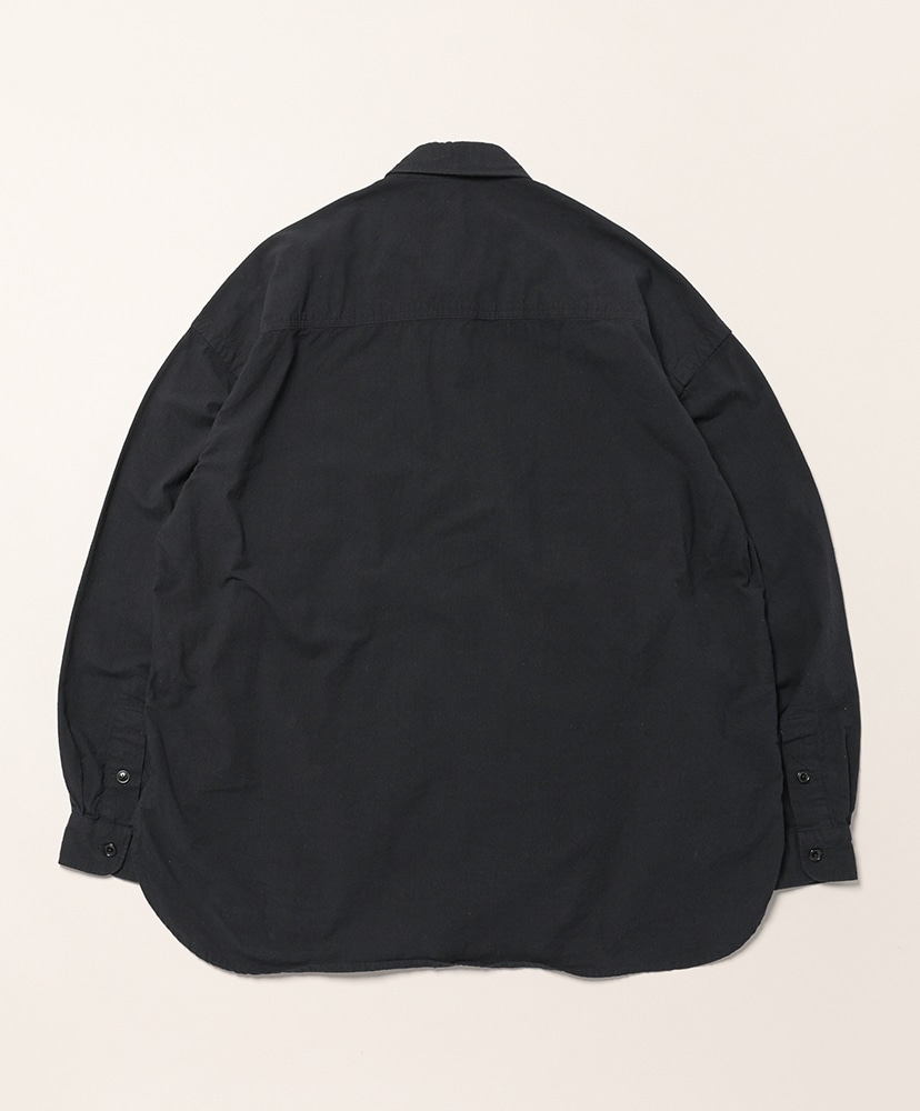 コットンシルクネップワークシャツ Black/ブラック 1(MEN)