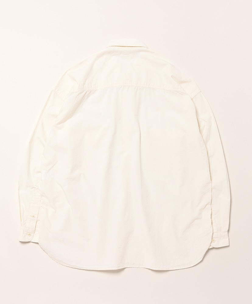 コットンシルクネップワークシャツ White/ホワイト 1(MEN)
