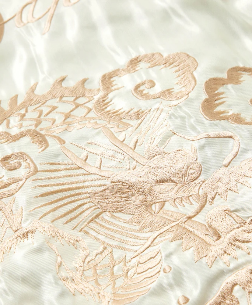 Acetate Souvenir Jacket - Dragon White/ホワイト L(MEN)