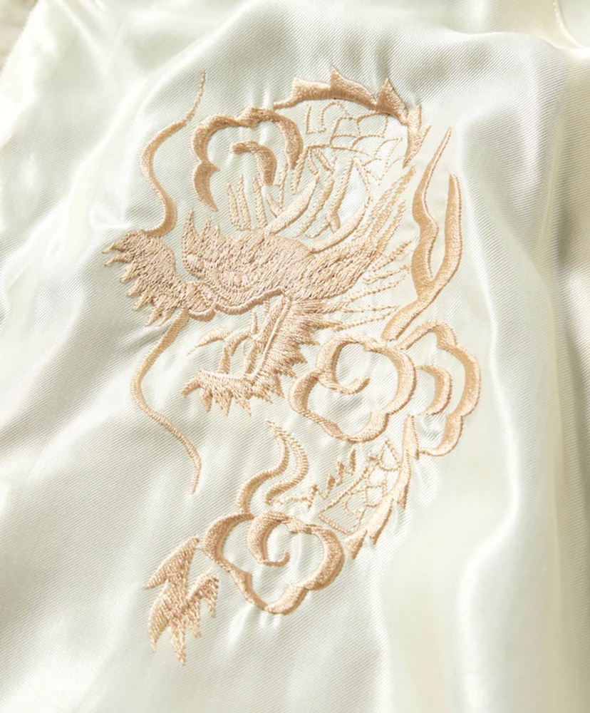 Acetate Souvenir Jacket - Dragon White/ホワイト L(MEN)