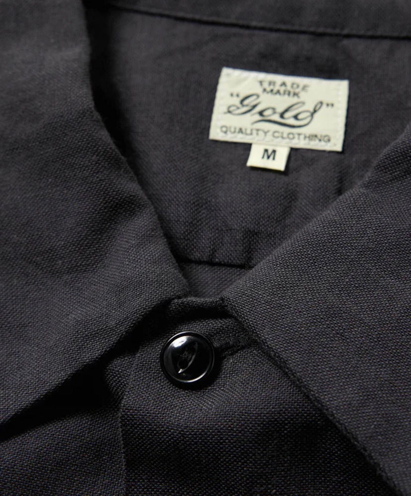 Selvedge Oxford Open Shirt A.Black/A. ブラック M(MEN)