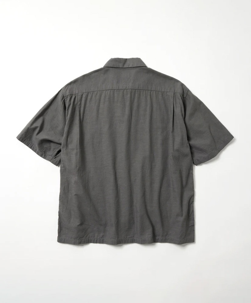 Vat Dye Chambray Zip Shirt Gray/グレー M(MEN)