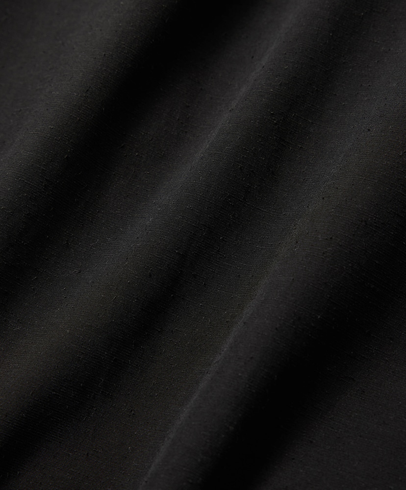 Silk Nep Weather Cloth Easy Wide Shorts A.Black/エーブラック L(MEN)