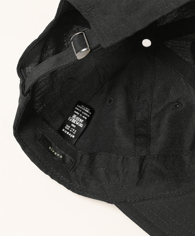 Woll Linen Milling Cap Black/ブラック ONE(MEN)
