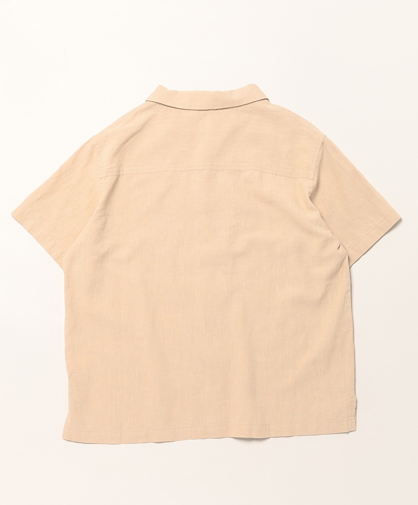 Linen Open Collar Shirt Ecru/エクリュ 1(MEN)