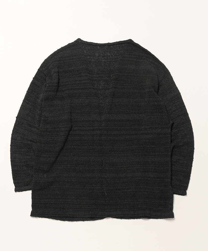 Washi Nep Haori Knit Black/ブラック 3(MEN)