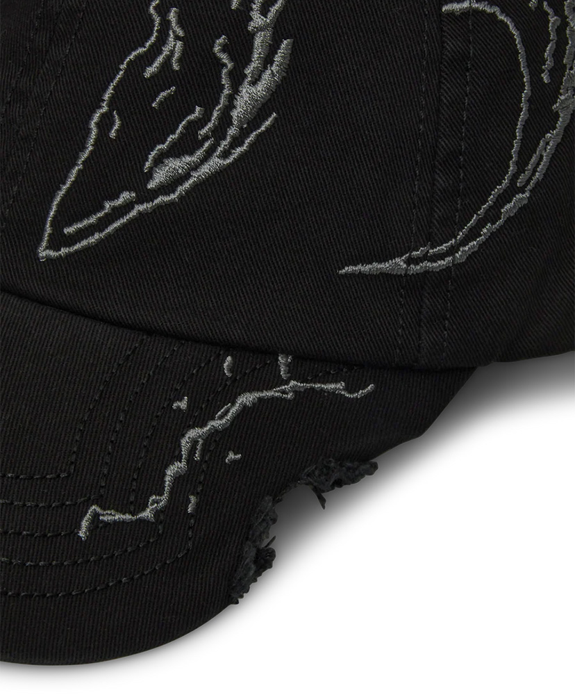 Ryli Embriodered 6 Panel Cap Washed Black/ウォッシュドブラック 0(MEN)
