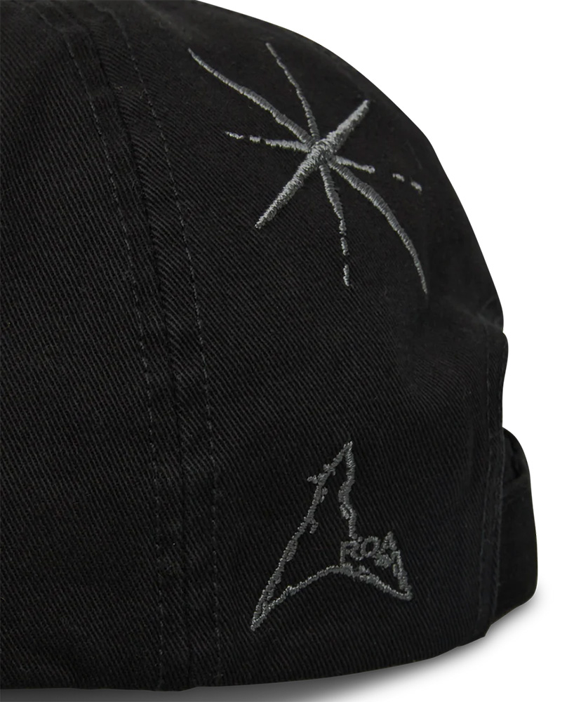 Ryli Embriodered 6 Panel Cap Washed Black/ウォッシュドブラック 0(MEN)