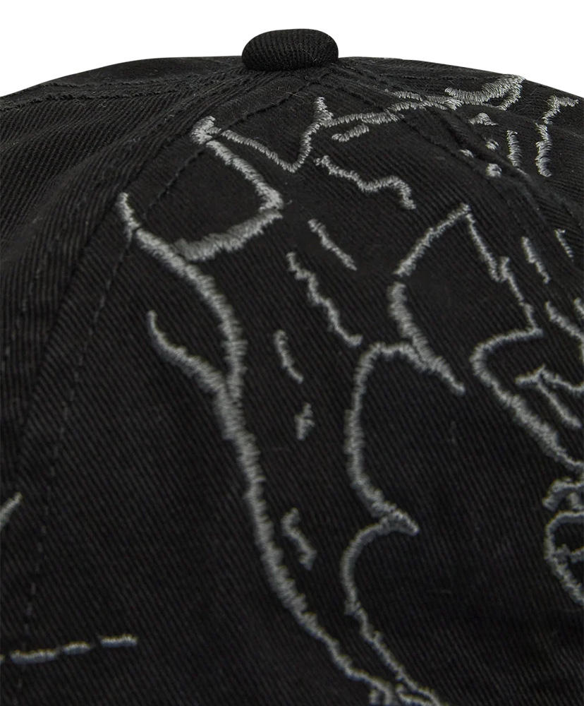 Ryli Embriodered 6 Panel Cap Washed Black/ウォッシュドブラック 0(MEN)