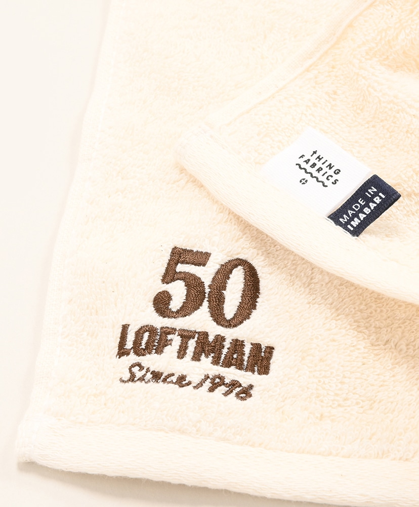 LOFTMAN別注 50th ORGANIC T100 Face Towel Beige/ベージュ F