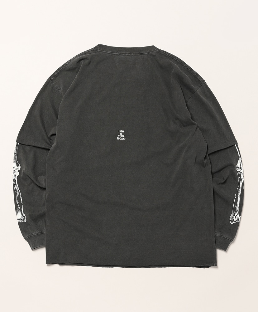 TROMPE L'OEIL #02 LS Tee Black/ブラック L(MEN)