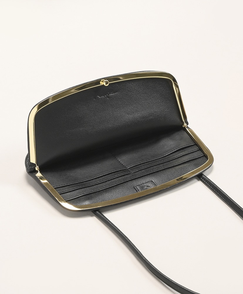 Framed One-Shoulder Bag Black×Gold/ブラック×ゴールド FREE