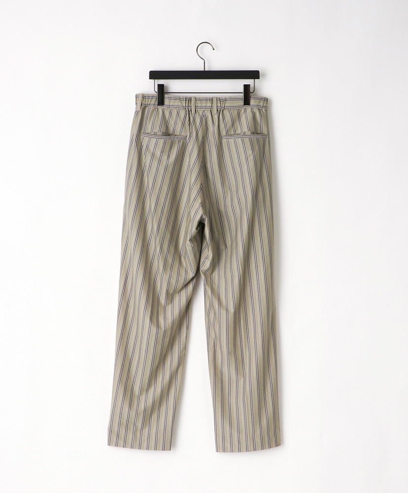 46G Stripe Tuck Easy Pants Purple Black/パープルブラック M(MEN)