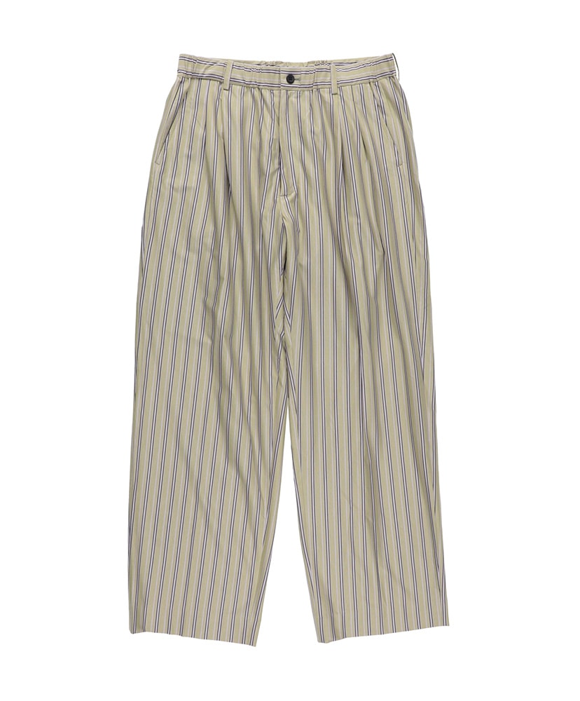 46G Stripe Tuck Easy Pants Purple Black/パープルブラック M(MEN)