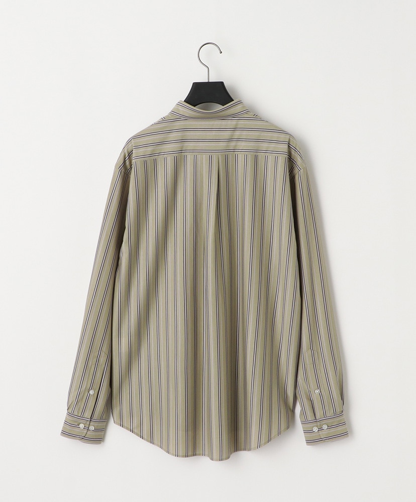 46G Stripe Atmosphere Shirt Purple Black/パープルブラック L(MEN)