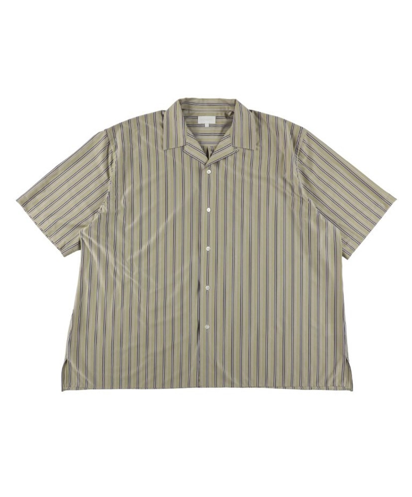 46G Stripe Ether Shirt Purple Black/パープルブラック L(MEN)