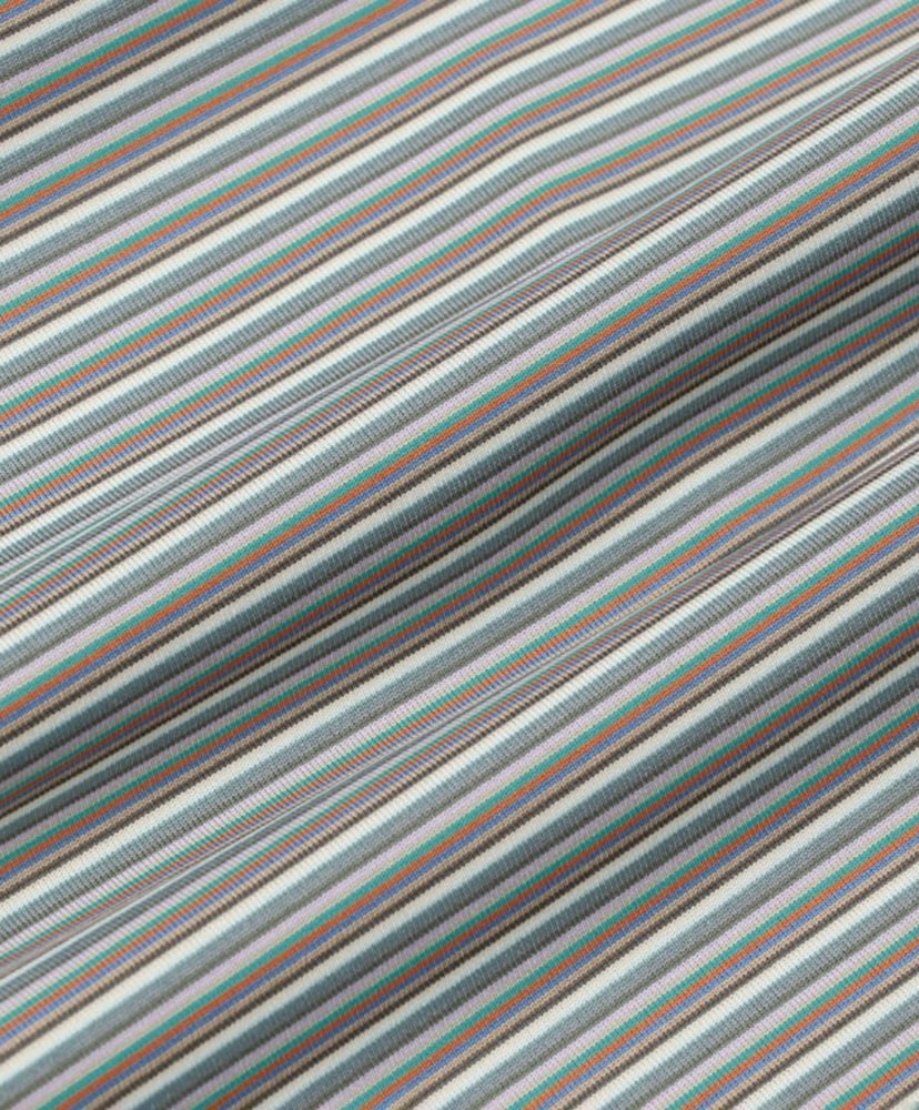 46G Stripe Ether Shirt Rainbow/レインボー L(MEN)