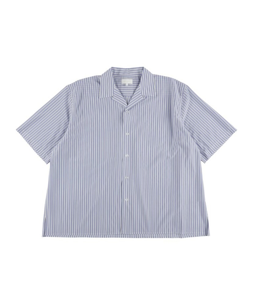 46G Stripe Ether Shirt Sax Black/サックスブラック L(MEN)