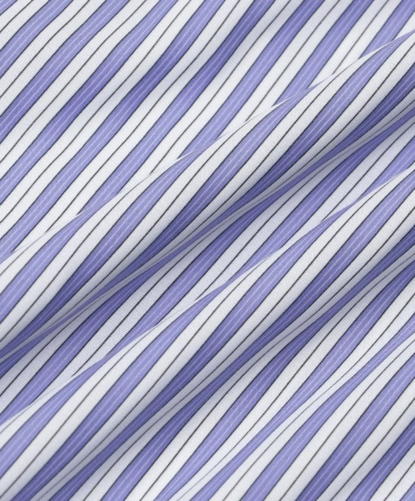 46G Stripe Ether Shirt Sax Black/サックスブラック L(MEN)