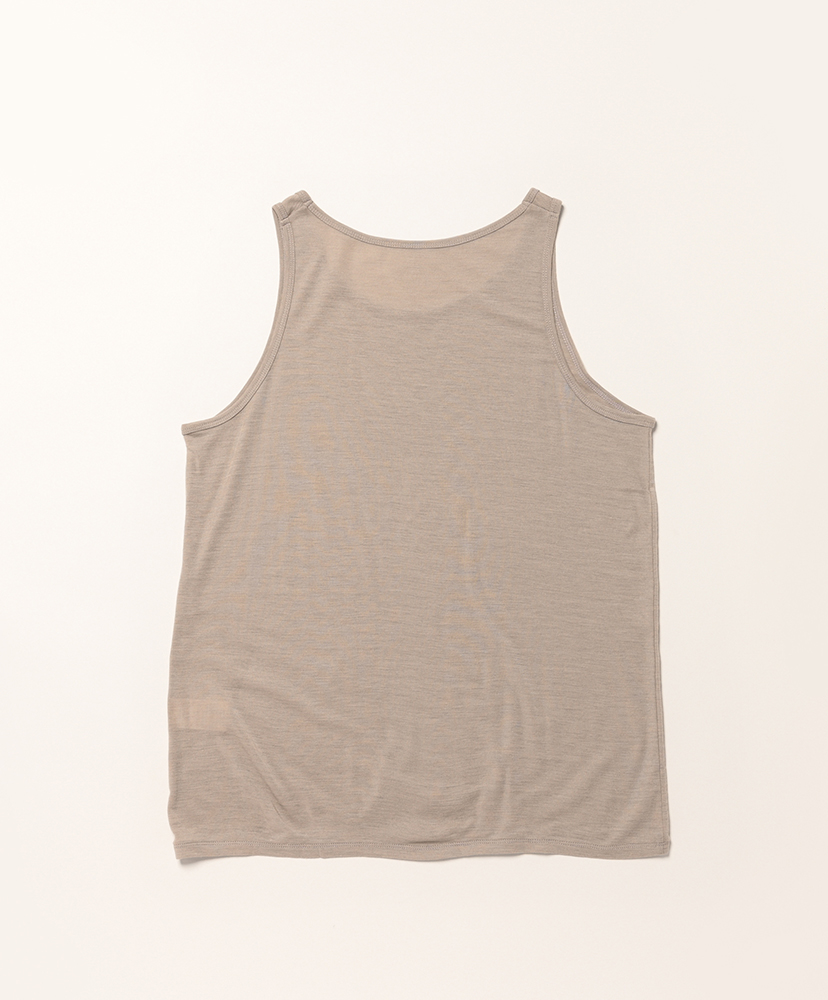 18G Wool Pack Tank Beige/ベージュ M(MEN)