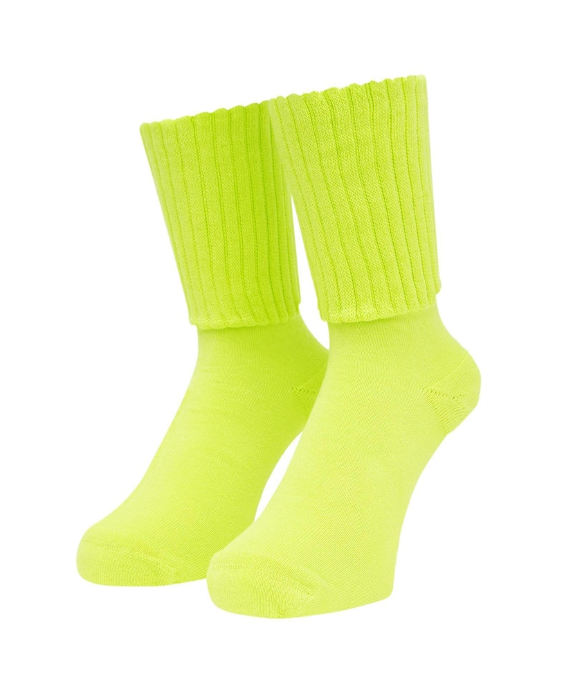 Loose Gauge Rib Socks Lime/ライム 25-28cm