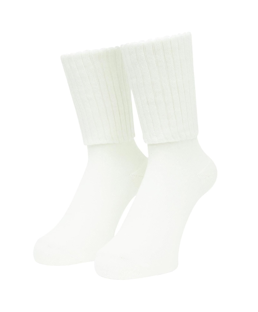Loose Gauge Rib Socks White/ホワイト 25-28cm