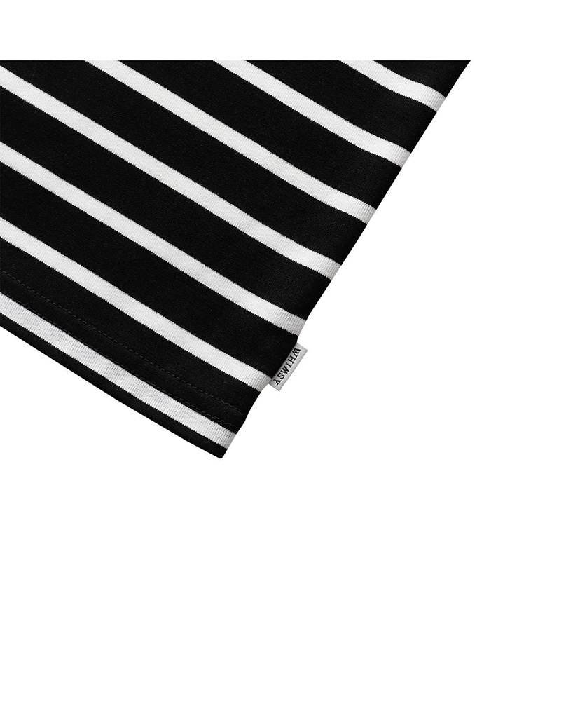 Rayon Border Tee Black/ブラック L(MEN)