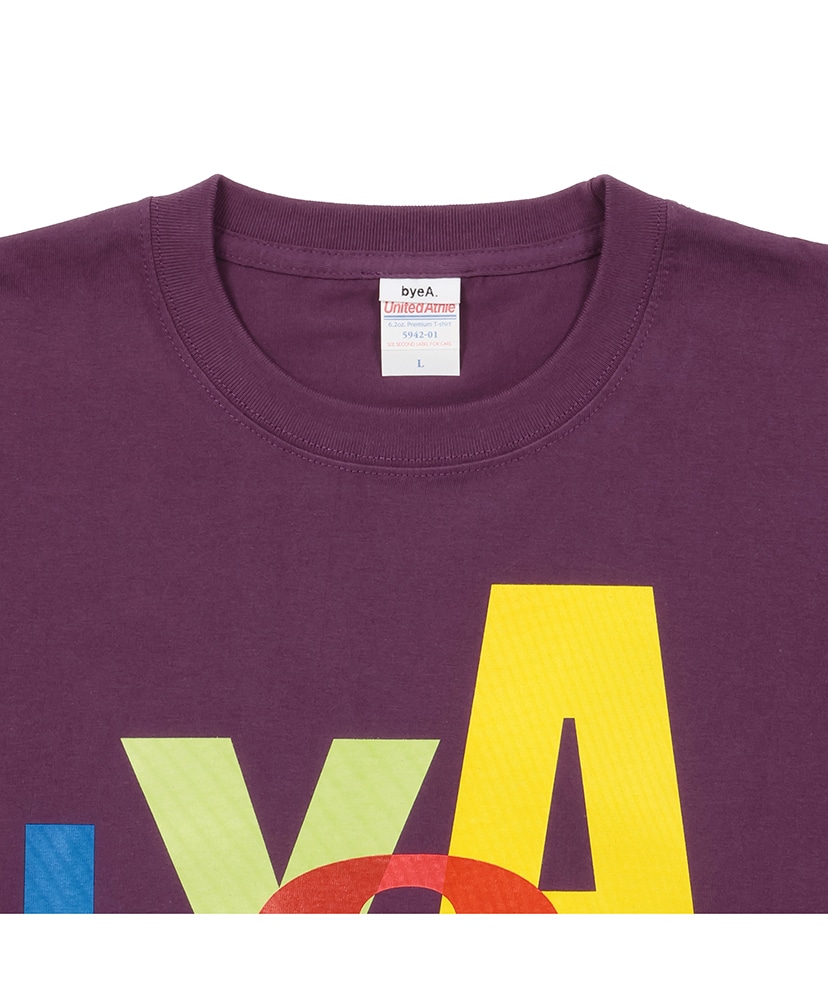 byeA. Tee Puprple/パープル L(MEN)