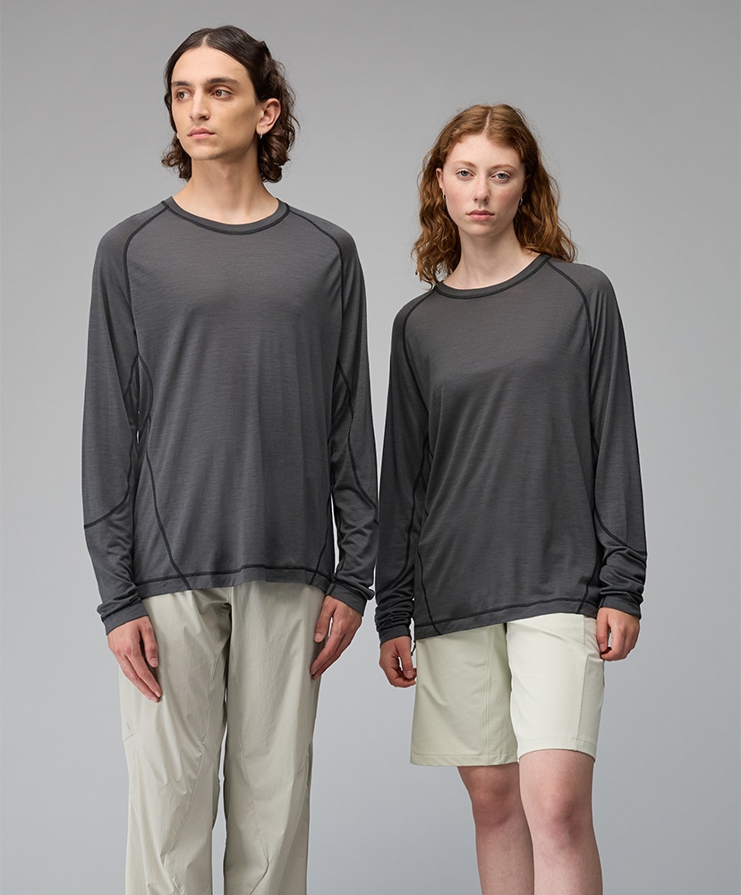 Hiking Patrol X Mammut Tree Wool FL Longsleeve T-Shirt Gabbro/ギャブロウ L(MEN)
