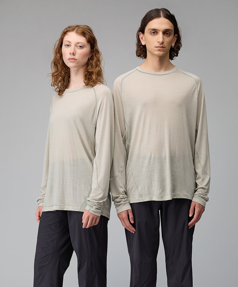 Hiking Patrol X Mammut Tree Wool FL Longsleeve T-Shirt Willow Whisper/ウィロー ウィスパー L(MEN)
