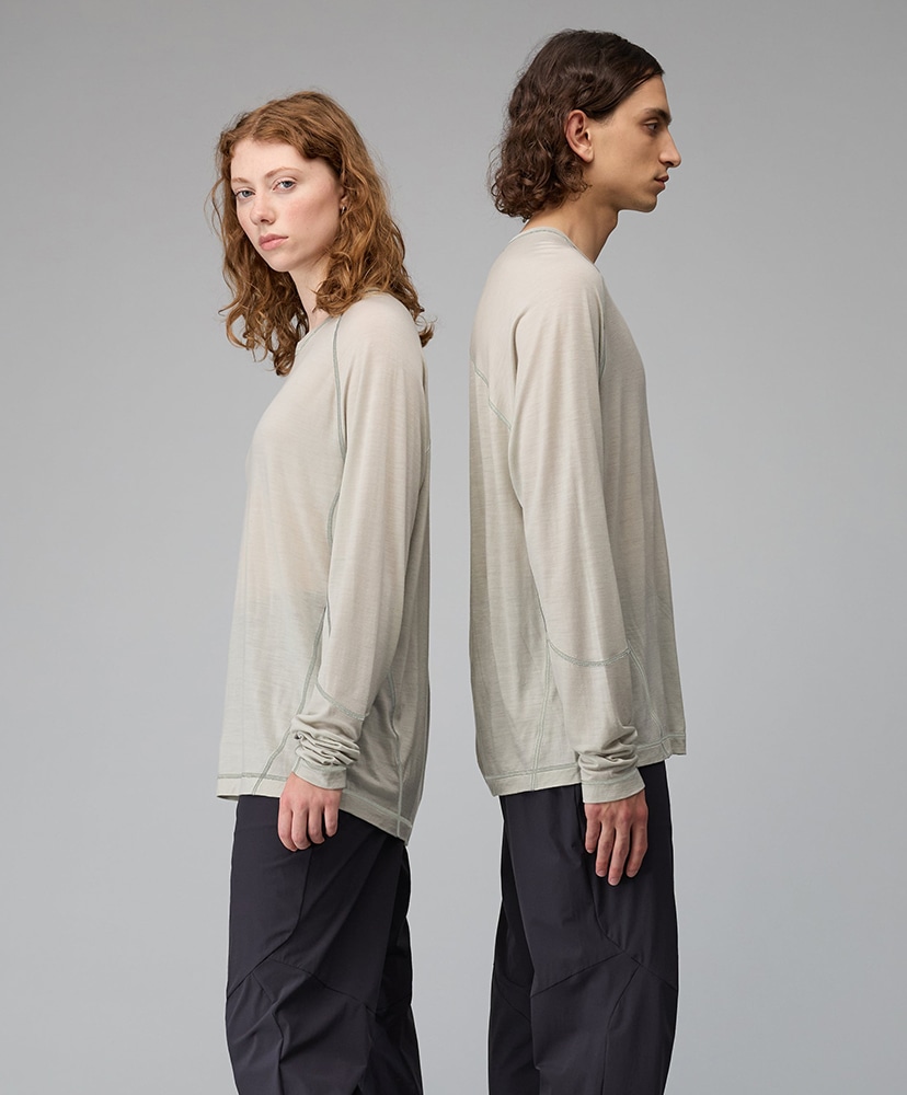 Hiking Patrol X Mammut Tree Wool FL Longsleeve T-Shirt Willow Whisper/ウィロー ウィスパー L(MEN)